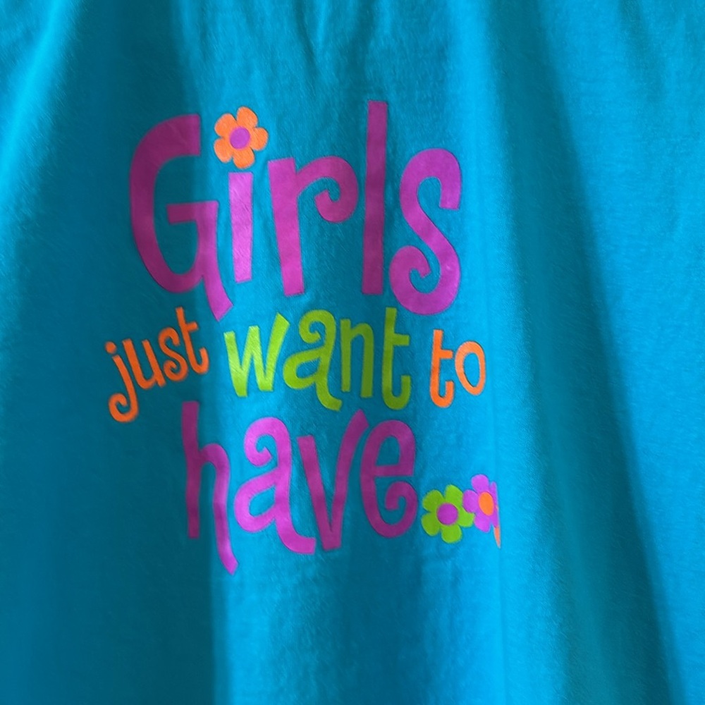 ✋💚Girls Graphic Tee Girls Just Want To Have Fun Smart Cookies GS T shirt